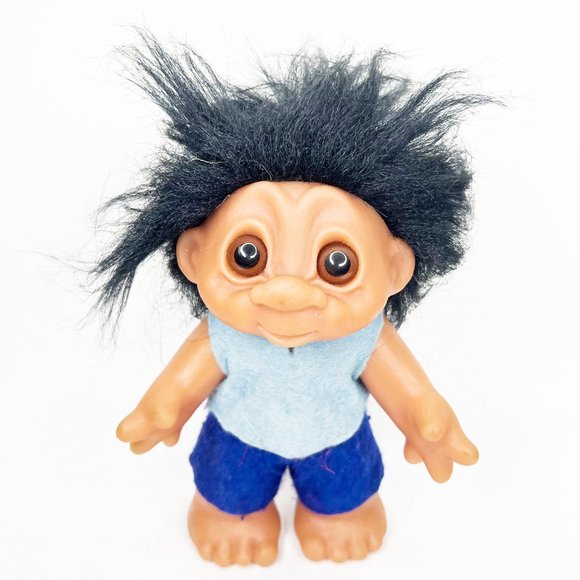 Vintage Thomas Dam Troll Doll Original 1988 Marked DAM Made...